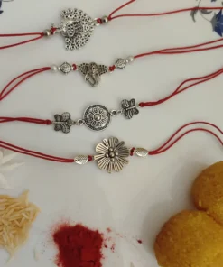 Glamaya Oxidized Rakhi Set Of 4 Pc 2 GLAM-CB-OX-20-240573-37-5