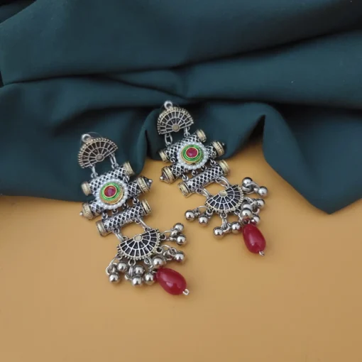 Glamaya Oxidised Two Tone Earring 5 GLAM-ER-TT-30-022147-55-2 Glamaya Oxidised Two Tone Earring 5 GLAM-ER-TT-30-022147-55-2