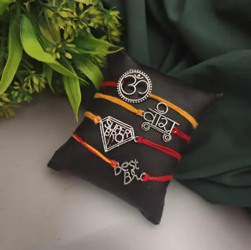 Glamaya Oxidised Rakhi Pack Of 4 1 GLAM-BB-OX-8-844589-13-5