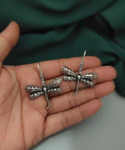 Glamaya Oxidised Dragonfly Earrings 2 GLAM-ER-OX-8-009836-17-5