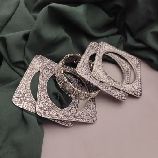 Glamaya Tanu Oxidised Bangles Set Of 5 Pc 1 GLAM-CB-OX-50-769122-66-5