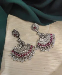 Glamaya Radhekrishna Dangle Silver Replica Earring 10 GLAM-ER-OX-25F7-249601-43-7 Glamaya Radhekrishna Dangle Silver Replica Earring 10 GLAM-ER-OX-25F7-249601-43-7