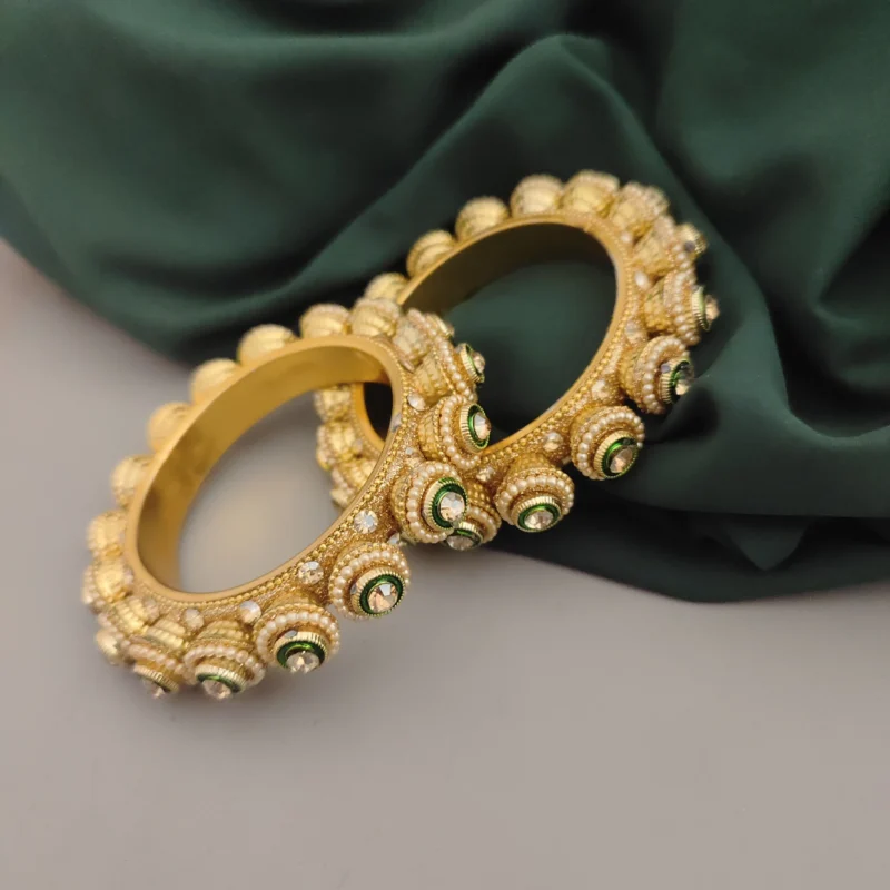 Glamaya Namita Rajwada Kundan Bangadi Bangles 2 Pc 1 GLAM-BB-KU-30-925511-55-10