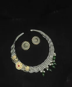 Glamaya Lavanya Fusion Hasli Nekclace Earring Set 5 GLAM-CN-OX-22-835235-35-10