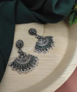 Glamaya Radhekrishna Dangle Silver Replica Earring 8 GLAM-ER-OX-25F7-249601-43-7
