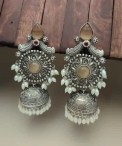 Glamaya Taksha Silver Lookalike Light Weight Jhumka Earring 11 GLAM-ER-OX-40-428296-55-10 Glamaya Taksha Silver Lookalike Light Weight Jhumka Earring 11 GLAM-ER-OX-40-428296-55-10
