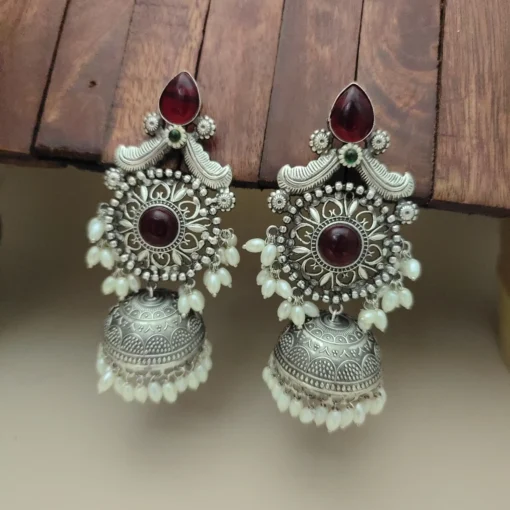 Glamaya Taksha Silver Lookalike Light Weight Jhumka Earring 13 GLAM-ER-OX-40-428296-55-10 Glamaya Taksha Silver Lookalike Light Weight Jhumka Earring 13 GLAM-ER-OX-40-428296-55-10