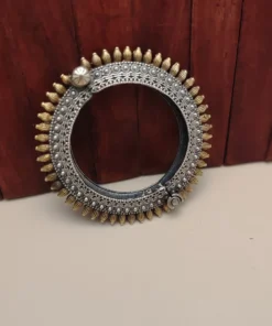 Glamaya Rajnandini Two Tone Bangle Pc 1 GLAM-BB-TT-66-829883-110-5