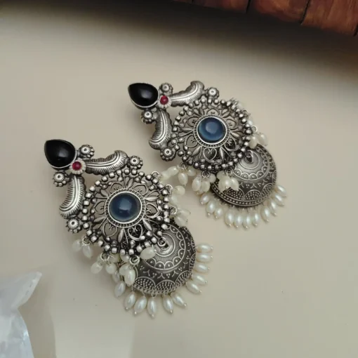 Glamaya Taksha Silver Lookalike Light Weight Jhumka Earring 5 GLAM-ER-OX-40-428296-55-10 Glamaya Taksha Silver Lookalike Light Weight Jhumka Earring 5 GLAM-ER-OX-40-428296-55-10
