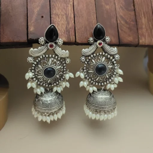 Glamaya Taksha Silver Lookalike Light Weight Jhumka Earring 8 GLAM-ER-OX-40-428296-55-10 Glamaya Taksha Silver Lookalike Light Weight Jhumka Earring 8 GLAM-ER-OX-40-428296-55-10