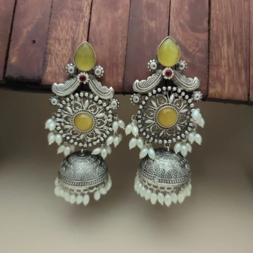 Glamaya Taksha Silver Lookalike Light Weight Jhumka Earring 7 GLAM-ER-OX-40-428296-55-10 Glamaya Taksha Silver Lookalike Light Weight Jhumka Earring 7 GLAM-ER-OX-40-428296-55-10