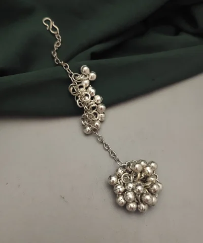 Glamaya Anika Oxidised Ghungroo Maangtikka 1 GLAM-HA-OX-16F7-945442-38-3