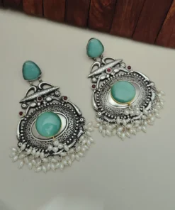 Glamaya Lakshita Silver Replica Dangles Earring 8 GLAM-ER-OX-100-788165-123-5 Glamaya Lakshita Silver Replica Dangles Earring 8 GLAM-ER-OX-100-788165-123-5