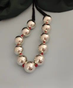 Glamaya Bewafa Oxidised Ball Necklace 1 GLAM-NE-OX-100-945563-157-2