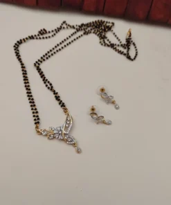 Glamaya Jasmin American Diamond Mangalsutra Chain Design 2 GLAM-MA-CO-14-537306-27-5