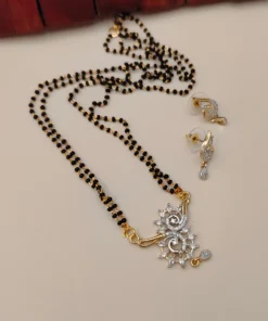 Glamaya Pranavi American Diamond Mangalsutra Chain Design 1 GLAM-MA-CO-7F8-922835-15-9