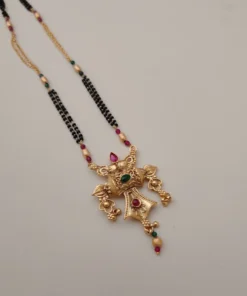 Glamaya Yukta Traditional Gold Plated Mangalsutra 3 GLAM-MA-CO-22F9-587473-43-7
