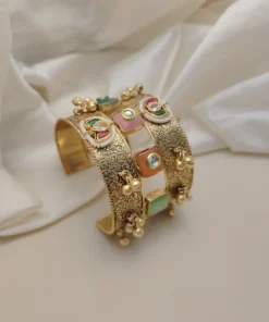 ZIANA Semi Precious Stones Adjustable Bracelet Kada