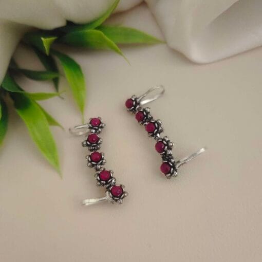 Glamaya Oxidised Earclips Earring 1 GLAM-ER-OX-15-028824-37-2