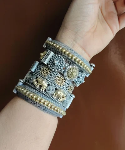 Glamaya Rita Dual Tone Bangles Set 1 GLAM-CB-TT-466F7-190167-600-3