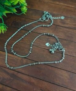 Glamaya Kareena Oxidized Brass Anklet 3 GLAM-AN-BR-20-456649-37-5