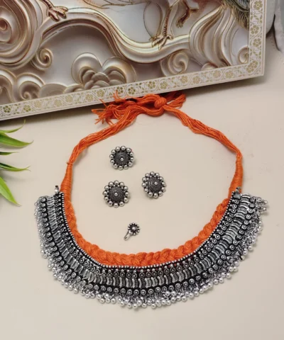 Glamaya Kayra Oxidized Combo Set Orange 1 GLAM-CN-OX-44-956383-70-5
