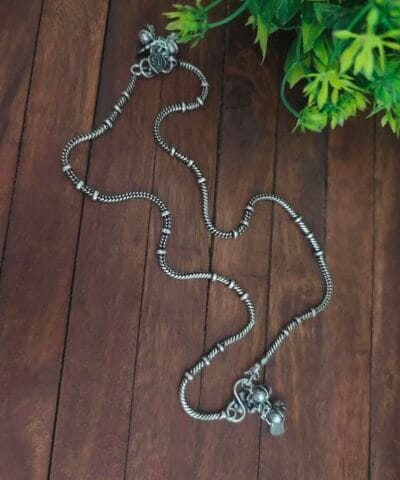 Glamaya Kareena Oxidized Brass Anklet 2 GLAM-AN-BR-20-456649-37-5