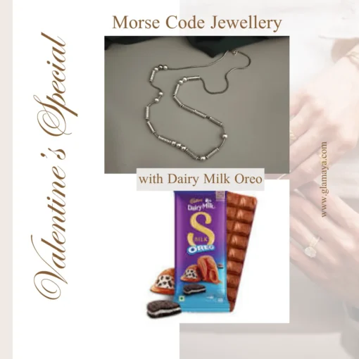 dairymilkoreo morse code jewellery with dairy milk oreo