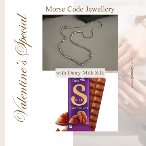 dairymilksilk morse code jewellery with dairy milk silk