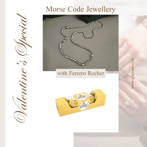 ferrerorocher morse code jewellery with ferrero rocher