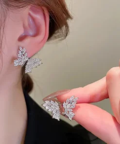 Glamaya Rhinestone Zirconia Butterfly Earring 3 GLAM-ER-CZ-40-044566-74-2