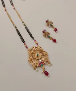 Glamaya Twisha Traditional Gold Plated Mangalsutra Set 1 GLAM-MA-CO-100-324412-157-2