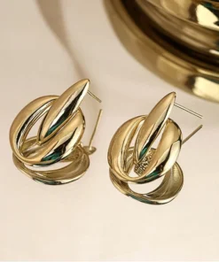 Glamaya Trendy Swirl Hoop Earring 2 GLAM-ER-OX-5F7-397530-13-7