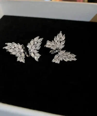 Glamaya Rhinestone Zirconia Butterfly Earring 1 GLAM-ER-CZ-40-044566-74-2