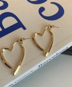 Glamaya Heart Shaped Gold Plated Earring 2 GLAM-ER-GP-5F7-936400-13-7