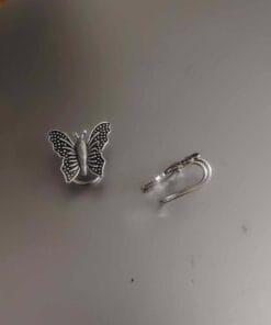 Oxidised BUTTERFLY Bugadi EarClips Earrings