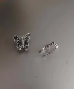 Oxidised BUTTERFLY Bugadi EarClips Earrings