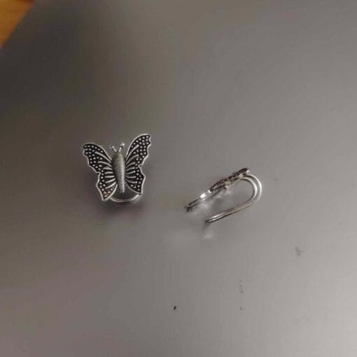 Oxidised BUTTERFLY Bugadi EarClips Earrings Oxidised BUTTERFLY Bugadi EarClips Earrings