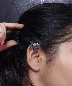 Oxidised BUTTERFLY Bugadi EarClips Earrings