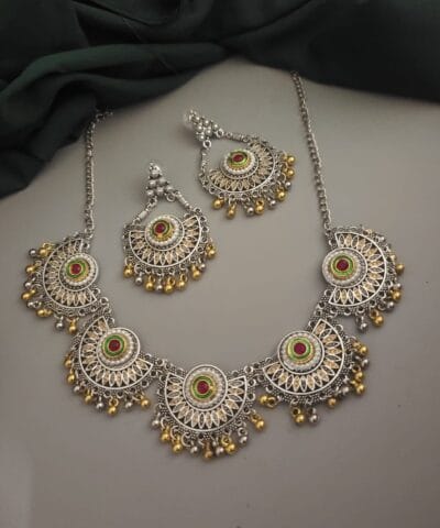 Choker Necklace Earrings Set