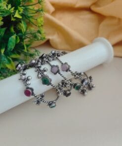 SHAARIKA Silver Replica Bangles