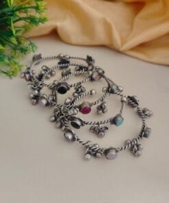 SHAARIKA Silver Replica Bangles