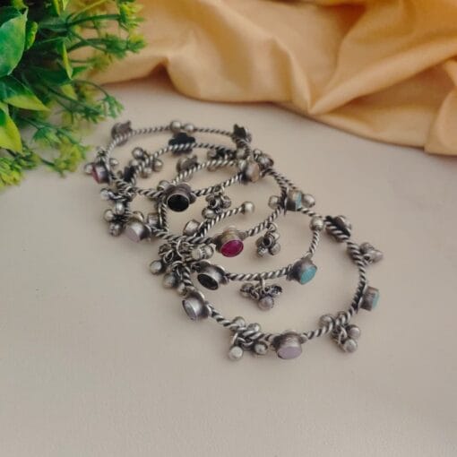 SHAARIKA Silver Replica Bangles