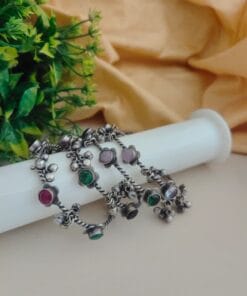 SHAARIKA Silver Replica Bangles