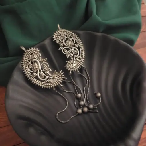 EHANA Silver Replica Ear cuff Earrings
