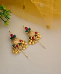 Ruby Gold Replica Sui Earrings