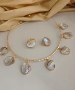 IRA Gold Replica Uncut Pearl Hasli Set