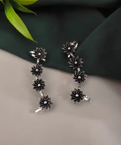 ELINA Oxidised Earclips Earrings