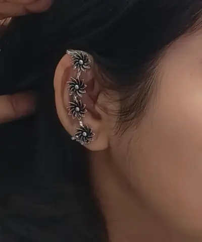 ELINA Oxidised Earclips Earrings