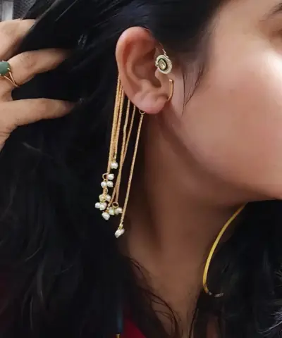 PACHHI Kundan Gold Replica Earrings